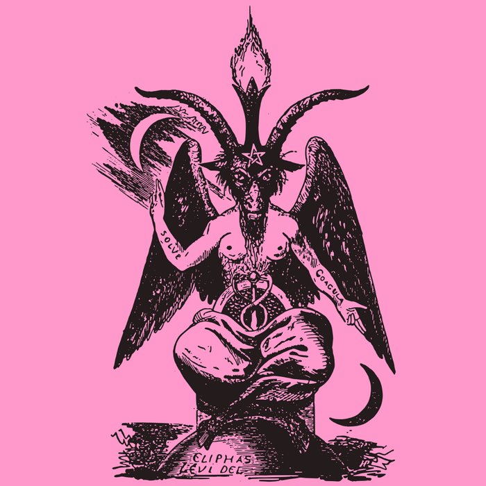 Black and Pink Baphomet Coffee Mug Gallery Image 2