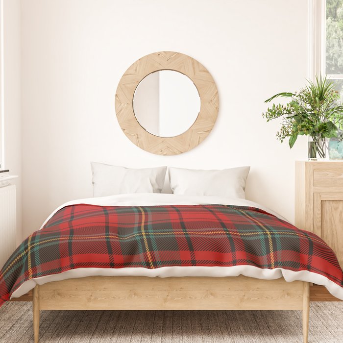  Christmas Tartan Plaid Duvet Cover Gallery Image 3