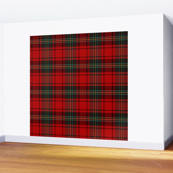  Christmas Tartan Plaid Wall Mural Gallery Image 2