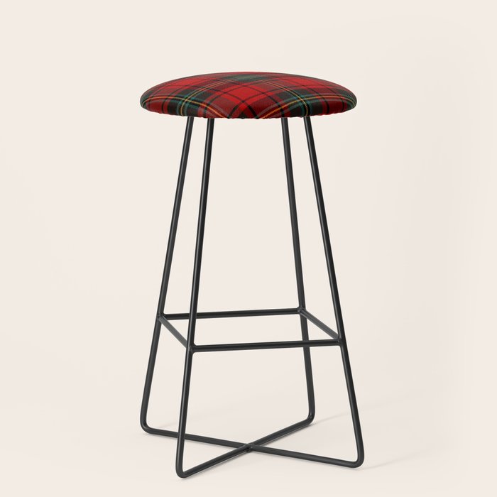  Christmas Tartan Plaid Stool Gallery Image 1