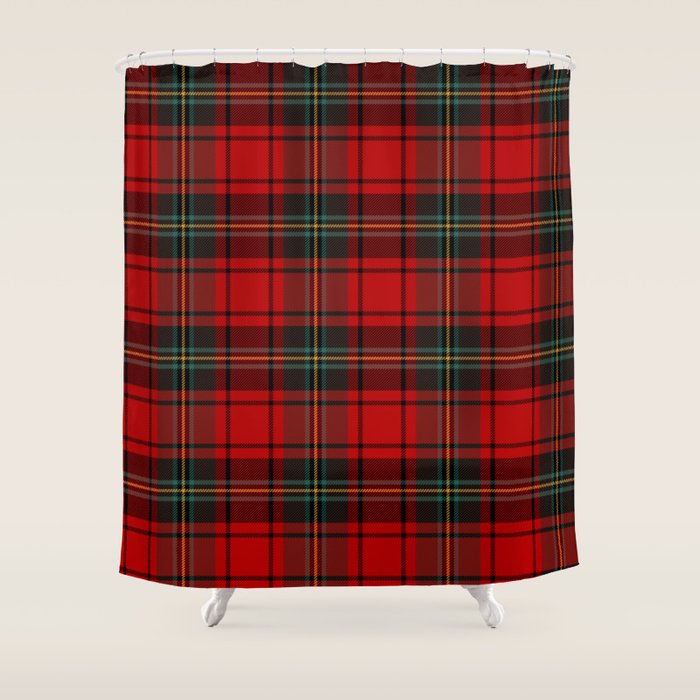  Christmas Tartan Plaid Shower Curtain Gallery Image 1