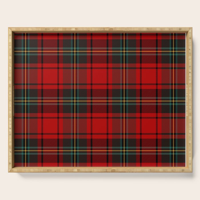  Christmas Tartan Plaid Serving Tray Gallery Image 1