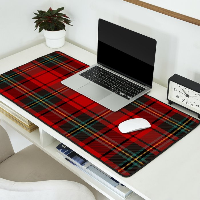  Christmas Tartan Plaid Desk Mat Gallery Image 2