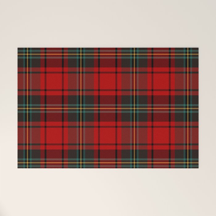  Christmas Tartan Plaid Welcome Mat Gallery Image 1