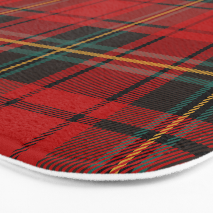  Christmas Tartan Plaid Bath Mat Gallery Image 3