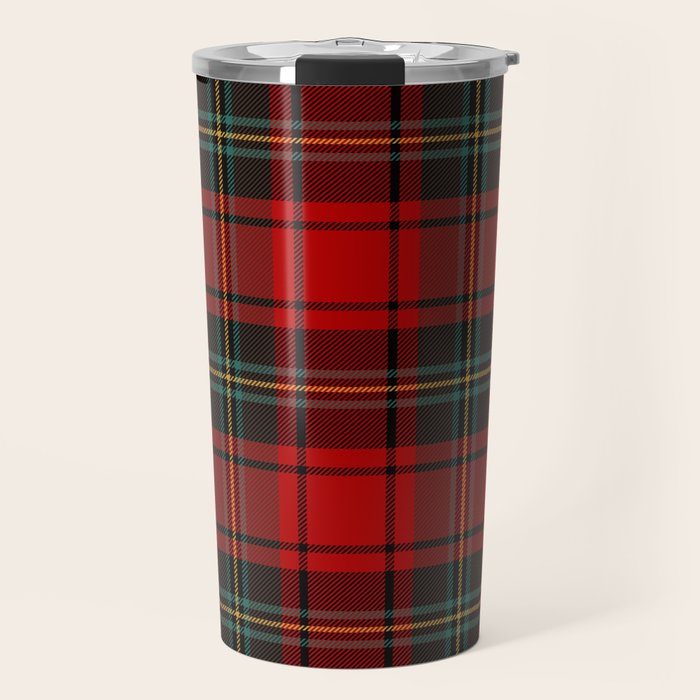  Christmas Tartan Plaid Travel Mug Gallery Image 1
