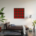  Christmas Tartan Plaid Wood Wall Art Gallery Image 2