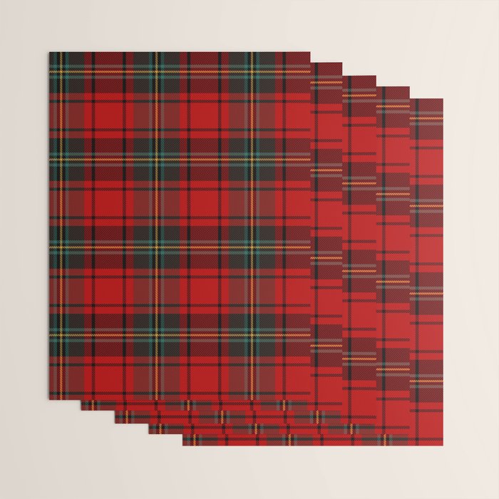  Christmas Tartan Plaid Wrapping Paper Gallery Image 3