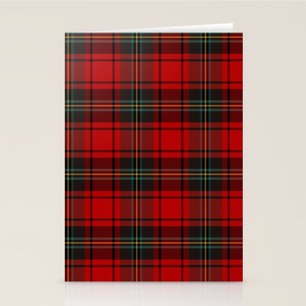  Christmas Tartan Plaid Stationery Card Gallery Image 2