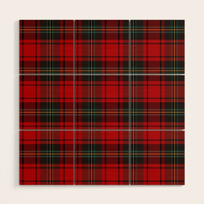 Christmas Tartan Plaid Wood Wall Art Gallery Image 1