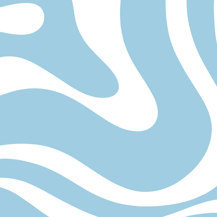 Retro Modern Liquid Swirl Abstract Pattern in Baby Blue and White Coffee Mug Gallery Image 2