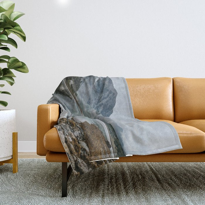 Norway I - Landscape and Nature Photography Throw Blanket Gallery Image 1