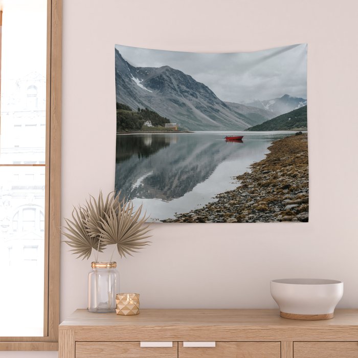 Norway I - Landscape and Nature Photography Wall Tapestry Gallery Image 2