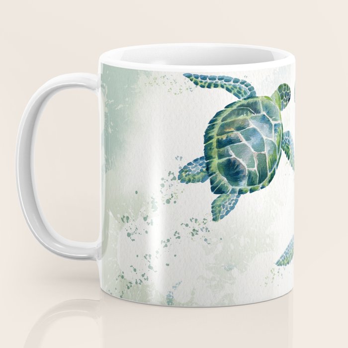 Swimming Together 3 - Sea Turtle  Coffee Mug Gallery Image 3