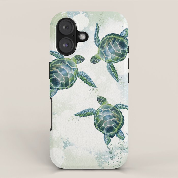 Swimming Together 3 - Sea Turtle  iPhone Case Gallery Image 1