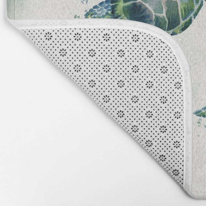 Swimming Together 3 - Sea Turtle  Bath Mat Gallery Image 2