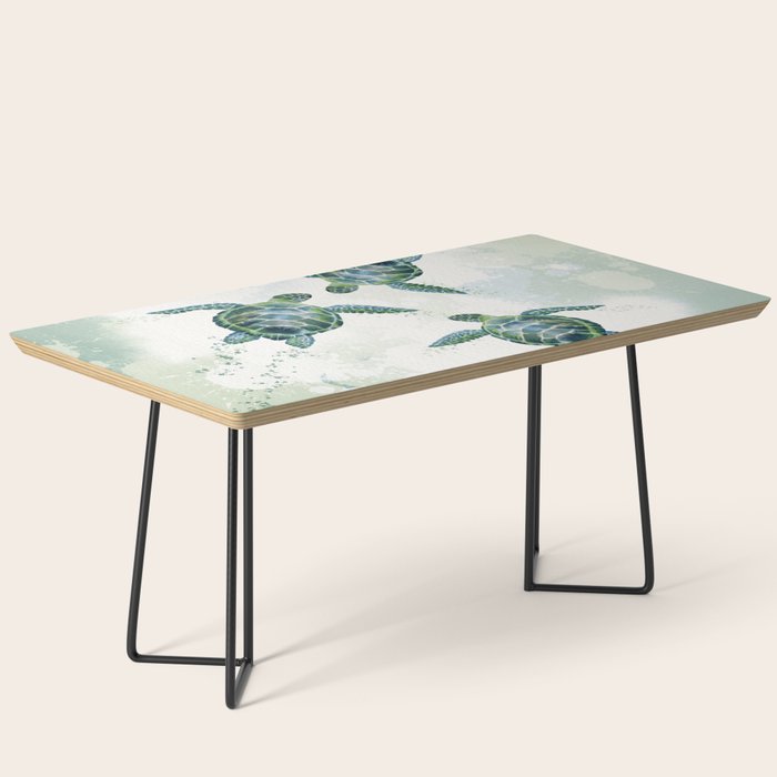 Swimming Together 3 - Sea Turtle  Coffee Table Gallery Image 1
