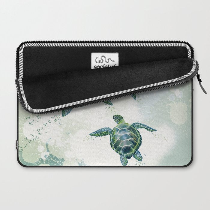 Swimming Together 3 - Sea Turtle  Laptop Sleeve Gallery Image 2