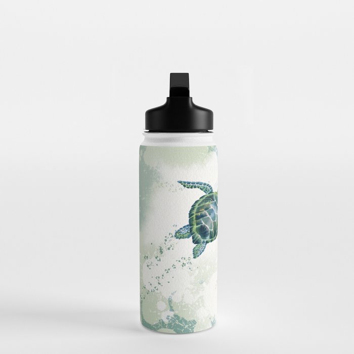 Swimming Together 3 - Sea Turtle  Water Bottle Gallery Image 3