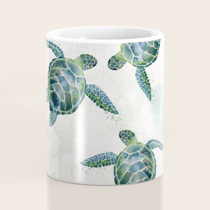 Swimming Together 3 - Sea Turtle  Coffee Mug Gallery Image 4