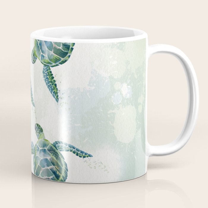 Swimming Together 3 - Sea Turtle  Coffee Mug Gallery Image 1