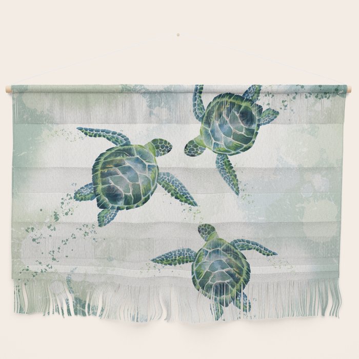 Swimming Together 3 - Sea Turtle  Wall Hanging Gallery Image 1