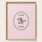 Yee Haw in Pink Serving Tray Gallery Image 1