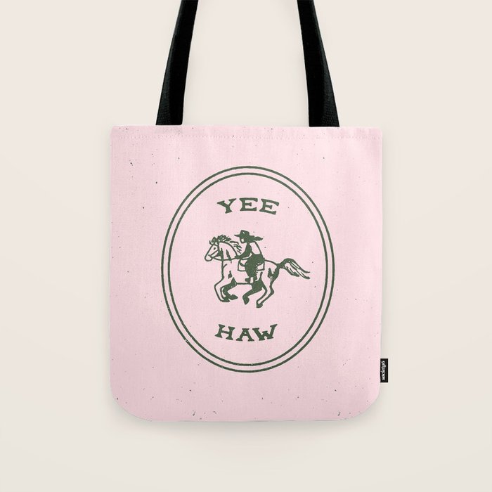 Yee Haw in Pink Tote Bag Gallery Image 1