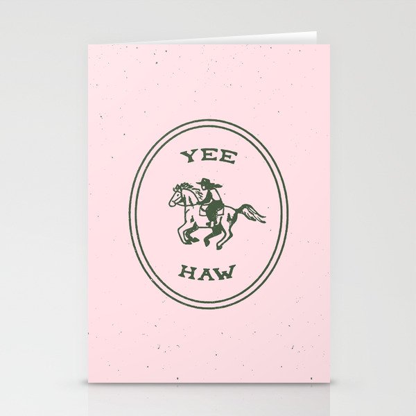 Yee Haw in Pink Stationery Card Gallery Image 2