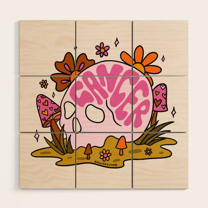 Cancer Skull Wood Wall Art Gallery Image 1