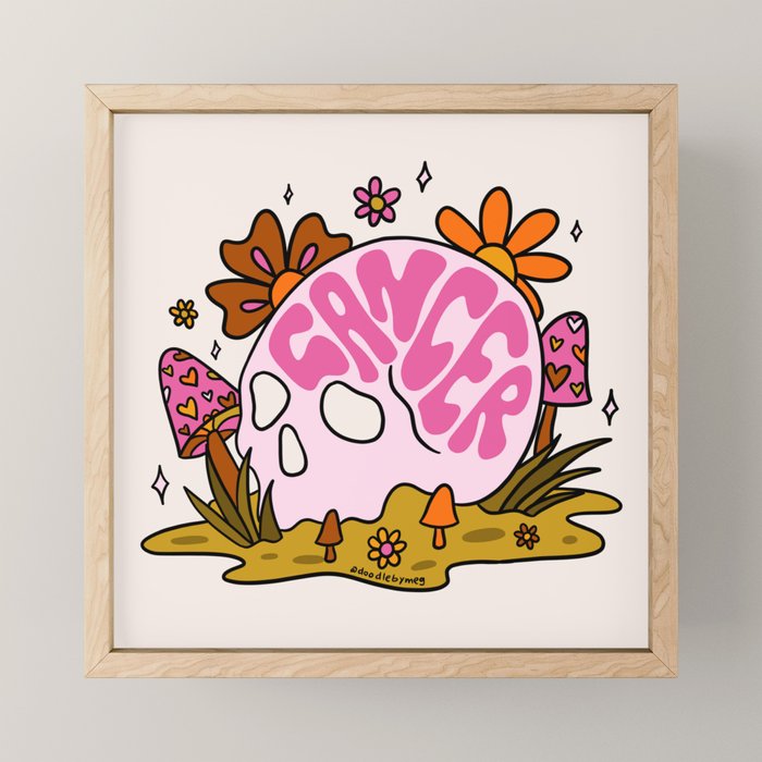 Cancer Skull Mini Art Print Gallery Image 1