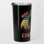 Bigfoot Hide And Seek Champion Funny Sasquatch Vintage Sunset Travel Mug Gallery Image 3