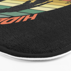 Bigfoot Hide And Seek Champion Funny Sasquatch Vintage Sunset Bath Mat Gallery Image 3