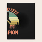 Bigfoot Hide And Seek Champion Funny Sasquatch Vintage Sunset Notebook Gallery Image 4