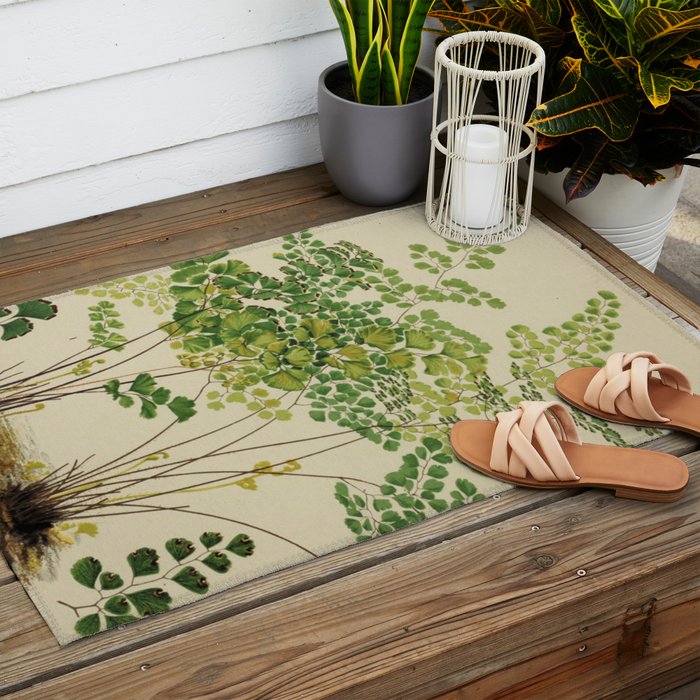 Maidenhair Ferns Outdoor Rug Gallery Image 2