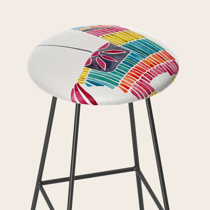 Mexican Donkey PinÌata â CMYK Palette Stool Gallery Image 2