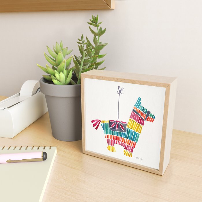 Mexican Donkey PinÌata â CMYK Palette Mini Art Print Gallery Image 2