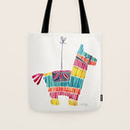 Mexican Donkey PinÌata â CMYK Palette Tote Bag Gallery Image 1