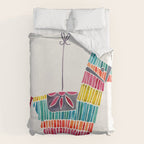 Mexican Donkey PinÌata â CMYK Palette Duvet Cover Gallery Image 6