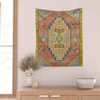 Moroccan Berber Geometric Rug Pattern Wall Tapestry Gallery Image 2