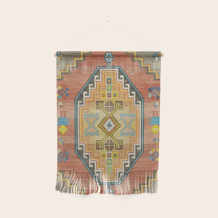 Moroccan Berber Geometric Rug Pattern Wall Hanging Gallery Image 1