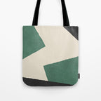 Graphic Edge Shapes - Green Tote Bag Gallery Image 1