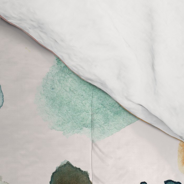 WILD WHIMS Abstract Watercolor Brush Strokes Comforter Gallery Image 4