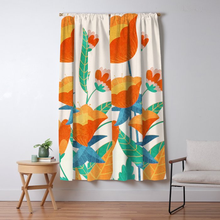 Summer Flowers I Window Curtain Gallery Image 5