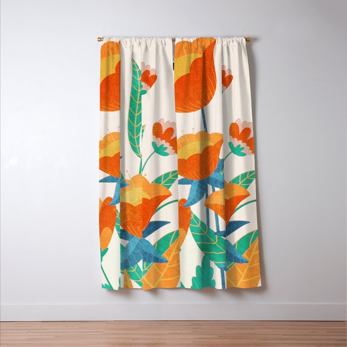 Summer Flowers I Window Curtain Gallery Image 3