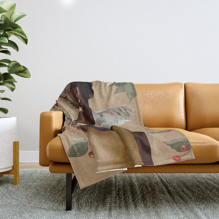 Stillness and Flight 2 Throw Blanket Gallery Image 1