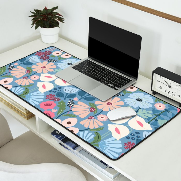 Meadow muse - heritage blue Desk Mat Gallery Image 2