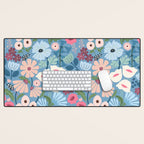Meadow muse - heritage blue Desk Mat Gallery Image 1