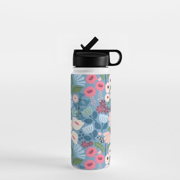 Meadow muse - heritage blue Water Bottle Gallery Image 1