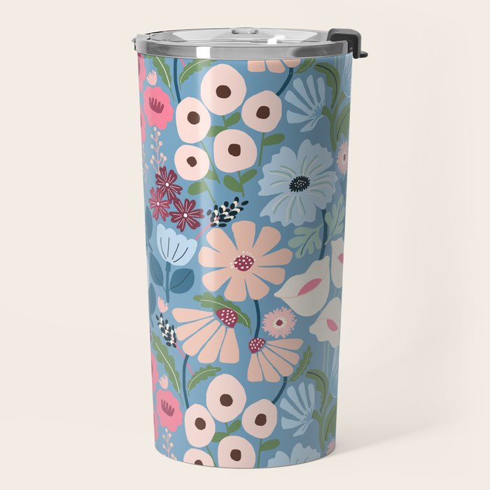 Meadow muse - heritage blue Travel Mug Gallery Image 2